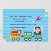 Choo Choo Wat is de nieuwe zwangerschap aankondigi Aankondiging (Voorkant / Achterkant)