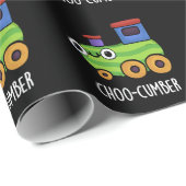 Choo-cumber Funny Cucumber Pun Dark BG Cadeaupapier (Rol Hoek)