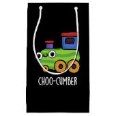Choo-cumber Funny Cucumber Pun Dark BG Klein Cadeauzakje (Voorkant)