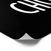 Choo-cumber Funny Cucumber Pun Dark BG Poster (Hoek)