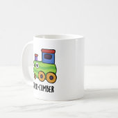 Choo-cumber Funny Cucumber Pun Koffiemok (Voorkant links)