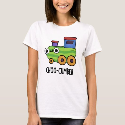 Choo-cumber Funny Cucumber Pun T-shirt (Voorkant)