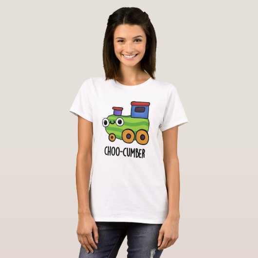 Choo-cumber Funny Cucumber Pun T-shirt (Voorkant volledig)