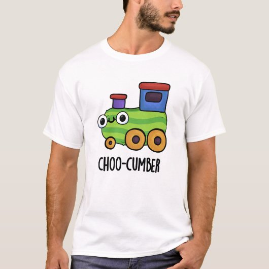 Choo-cumber Funny Cucumber Pun T-shirt (Voorkant)