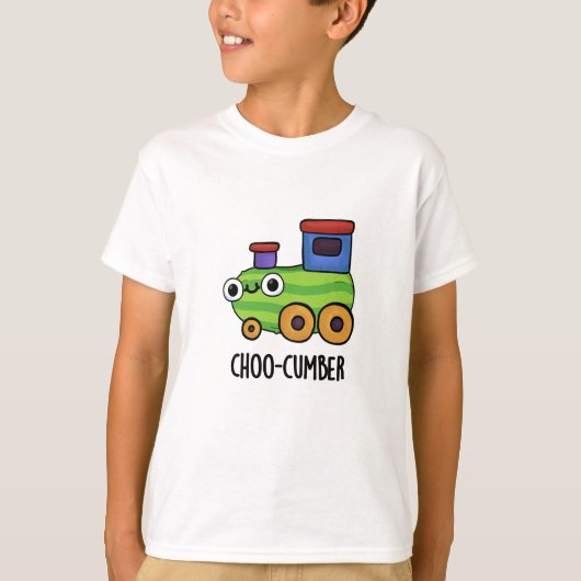 Choo-cumber Funny Cucumber Pun T-shirt (Voorkant)
