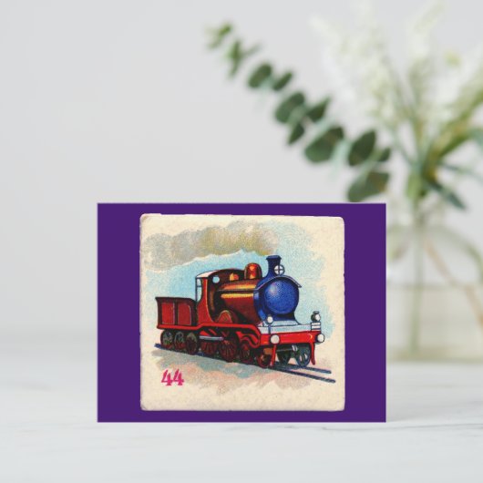 choo - trein briefkaart (Staand voorkant)