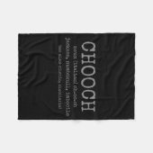 Chooch Definition Italian Slang Funny Italy Italia Fleece Deken (Voorkant (Horizontaal))