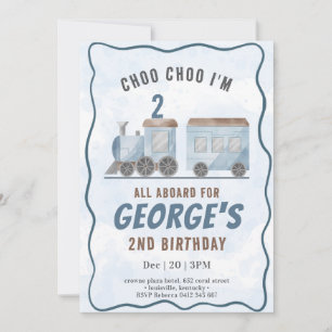 ChooChoo Trein Vervoer Verjaardag Kaart