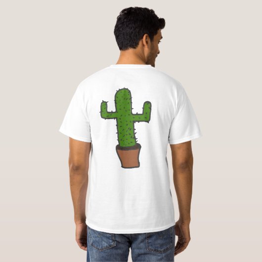 choopid, cactus achteraan t-shirt (Achterkant volledig)