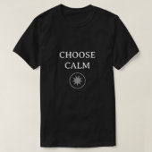 Choose Calm – Minimal Aesthetic T-Shirt |  (Design voorkant)