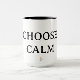 Choose Calm – Minimal Coffee Mug | Aesthetic Zen Q Mok