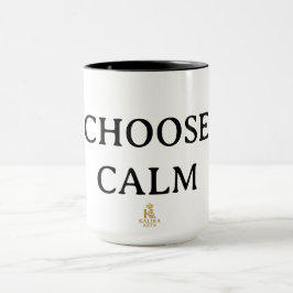 Choose Calm – Minimal Coffee Mug | Aesthetic Zen Q Mok
