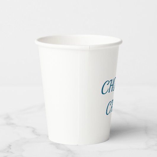 Choose Calm – Minimal Coffee Mug | Aesthetic Zen Q Papieren Bekers (Rechts)