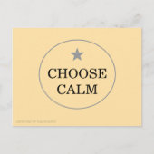 Choose Calm – Minimal Greeting Card |   Briefkaart (Voorkant)