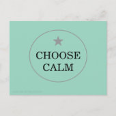 Choose Calm – Minimal Greeting Card |   Feestdagenkaart (Voorkant)