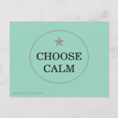 Choose Calm – Minimal Greeting Card |   Feestdagenkaart (Voorkant)