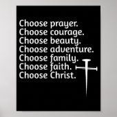Choose Christ Prayer Courage Beauty Family, Advent Poster (Voorkant)
