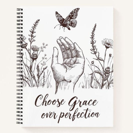 Choose Grace Over Perfection Notitieboek (Voorkant)