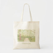 “Choose Joy” Aesthetic Tote Bag – Soft Nature  (Voorkant)