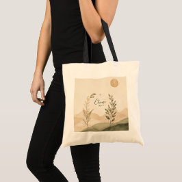 Choose Joy Botanical Tote Bag | Minimalist Boho Ca