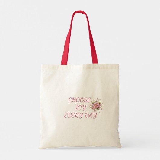 Choose Joy Every Day Tote Bag (Achterkant)