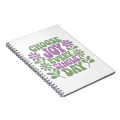 Choose Joy Every Single Day Sage Lavender Notitieboek (Rechterzijde)