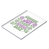Choose Joy Every Single Day Sage Lavender Notitieboek (Linkerzijde)