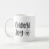 Choose Joy Hapness Heart Insrational Motivational  Koffiemok (Links)