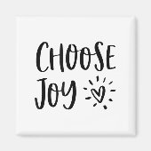Choose Joy Hapness Heart Insrational Motivational  Magneet (Voorkant)