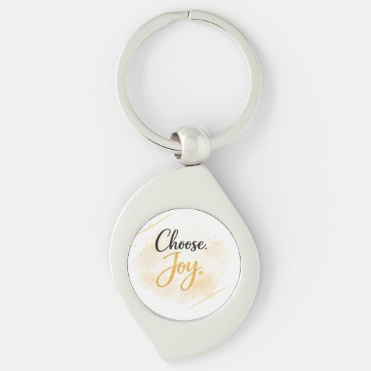 Choose Joy Metal Keychain (Voorkant)