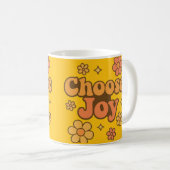 Choose Joy Minimalist Art - Positive Mindset Print Koffiemok (Voorkant rechts)