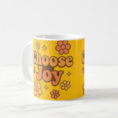 Choose Joy Minimalist Art - Positive Mindset Print Koffiemok (Voorkant links)