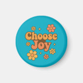 Choose Joy Minimalist Art - Positive Mindset Print Magneet (Voorkant)