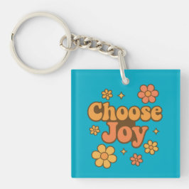Choose Joy Minimalist Art - Positive Mindset Print Sleutelhanger
