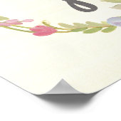 Choose Joy | Pink Pastel Roses Poster (Hoek)