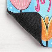 Choose Joy Whimsical Folk Art Floral Muismat (Hoek)