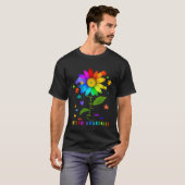 Choose Kind Autism Awareness Sunflower Puzzle For  T-shirt (Voorkant volledig)