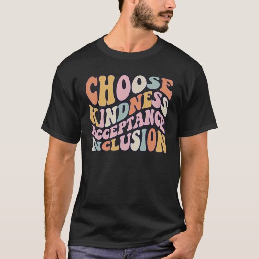 Choose Kindness Acceptation Inclusion Orange Unity T-shirt (Voorkant)