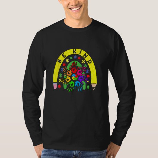 Choose Kindness ASD Spectrum Autism Awareness Be K T-shirt (Voorkant)