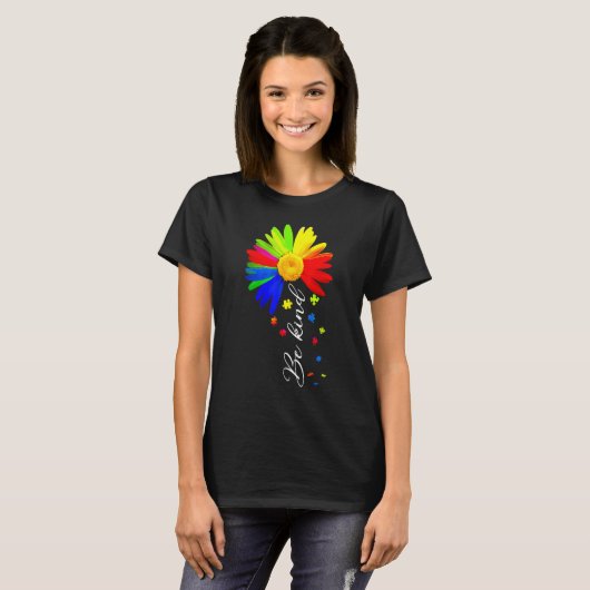 Choose Kindness Be Kind Autism Awareness Shirts Su (Voorkant volledig)