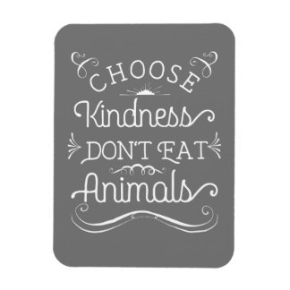 Choose Kindness Don't Eat Animals Vegetarian Magneet