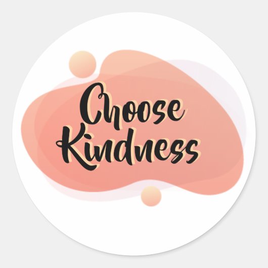 Choose Kindness Positive Quote Sticker (Voorkant)