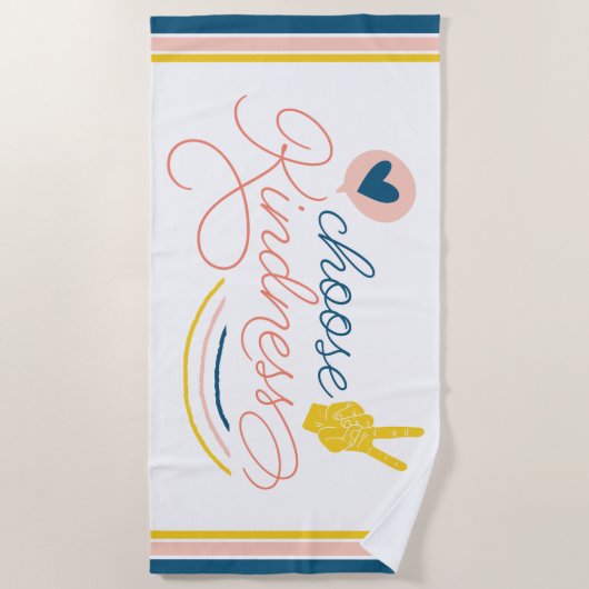 Choose Kindness Strandlaken (Voorkant)