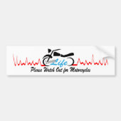 Choose Life Please Watch voor motorfietsen Bumpersticker (Voorkant)