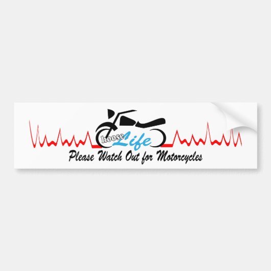 Choose Life Please Watch voor motorfietsen Bumpersticker (Voorkant)