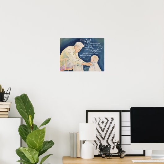 Choose Life Poster (Thuiskantoor)