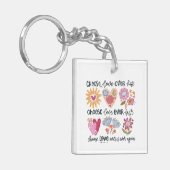 Choose love over hate. Choose love over fear.  Sleutelhanger (Voorkant Links)