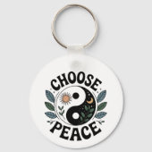 Choose Peace – Aluminum Keychain (Voorkant)