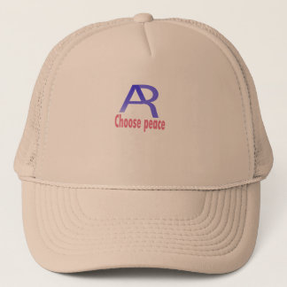 Choose Peace Beige Cap – Minimal Inspirational  Trucker Pet