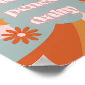 Choose Peace Daily – Minimalist Motivational desig Poster (Hoek)